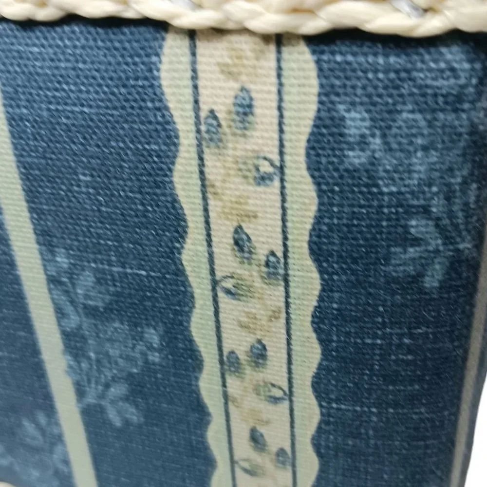 Vintage Sewing Basket Floral Square with Handle NWT 2006 St Jane
